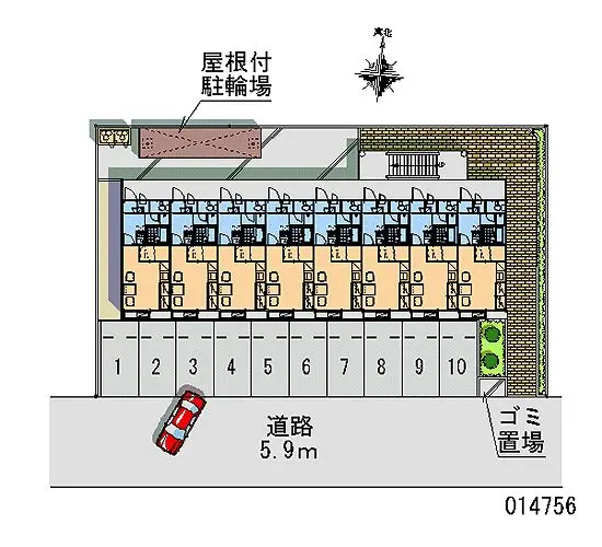 ★手数料０円★千葉市中央区蘇我４丁目　月極駐車場（LP）